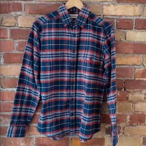 Taylor Stitch The Crater Shirt in Burgundy Plaid